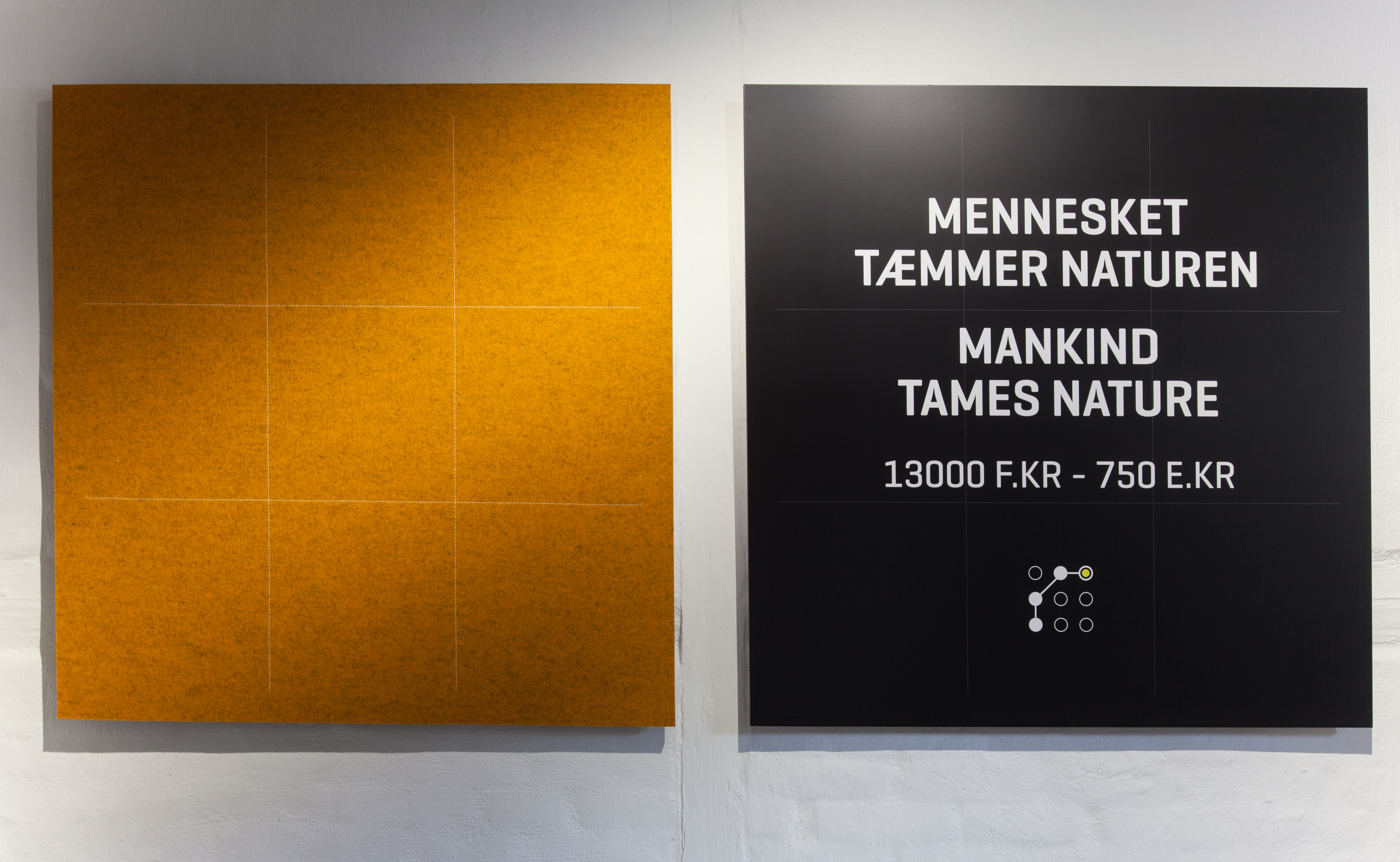 Køge Museum, udsmykning med filt på væg